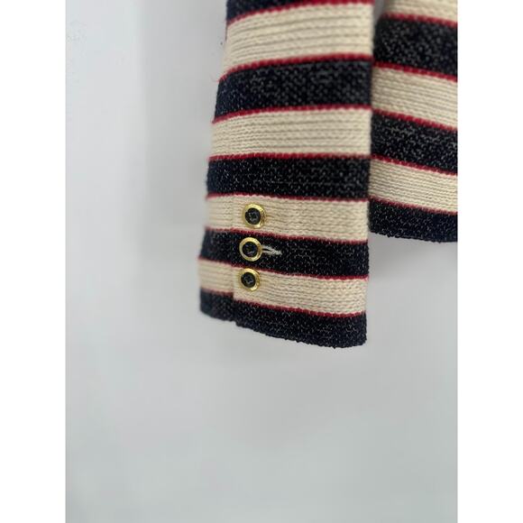 CABI Love Carol Collection #5094 Womens Size 10 Striped Cruise Jacket Nautical - Picture 5 of 8